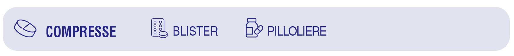 Compresse – confezionamento in blister e pilloliere